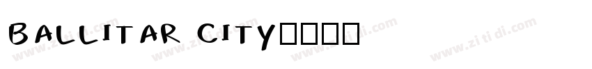 ballitar city字体转换